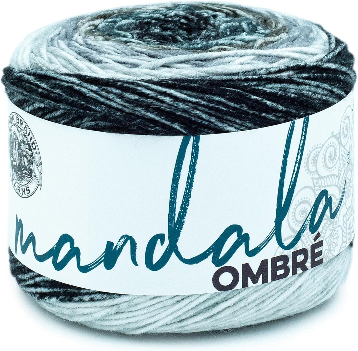 Mandala Ombré Yarn with Vibrant Colors, Soft Yarn for Crocheting and