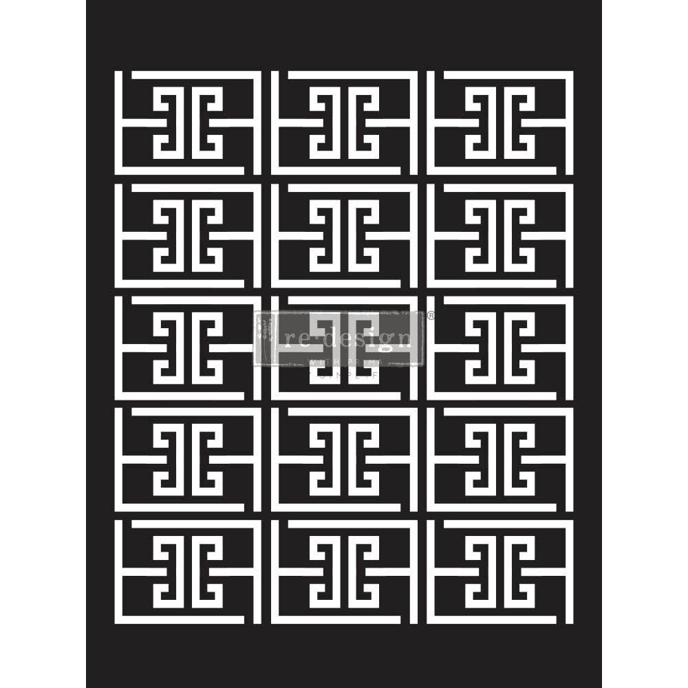 Redesign With Prima Decor Stencils - Something Geometric - 1 pc, sheet size 9&#x22;x12&#x22; 655350656645