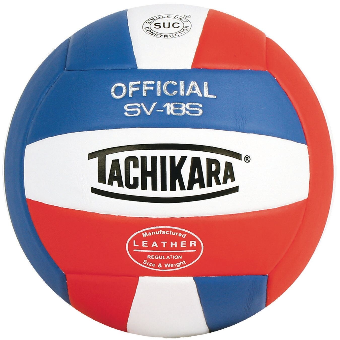 Tachikara&#xAE; SV-18S Volleyball, Royal/White/Scarlet