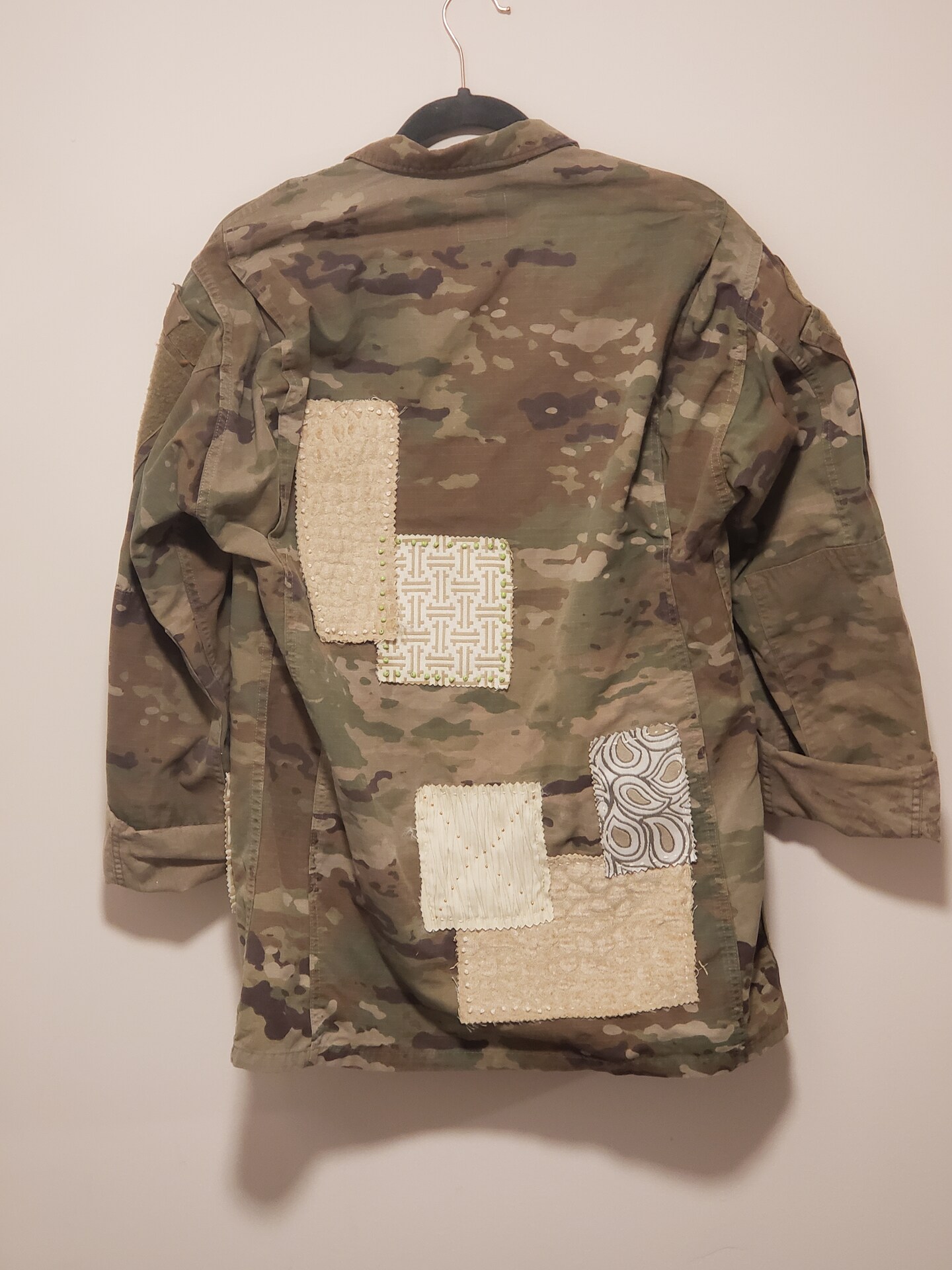 Embellished shop camo jacket