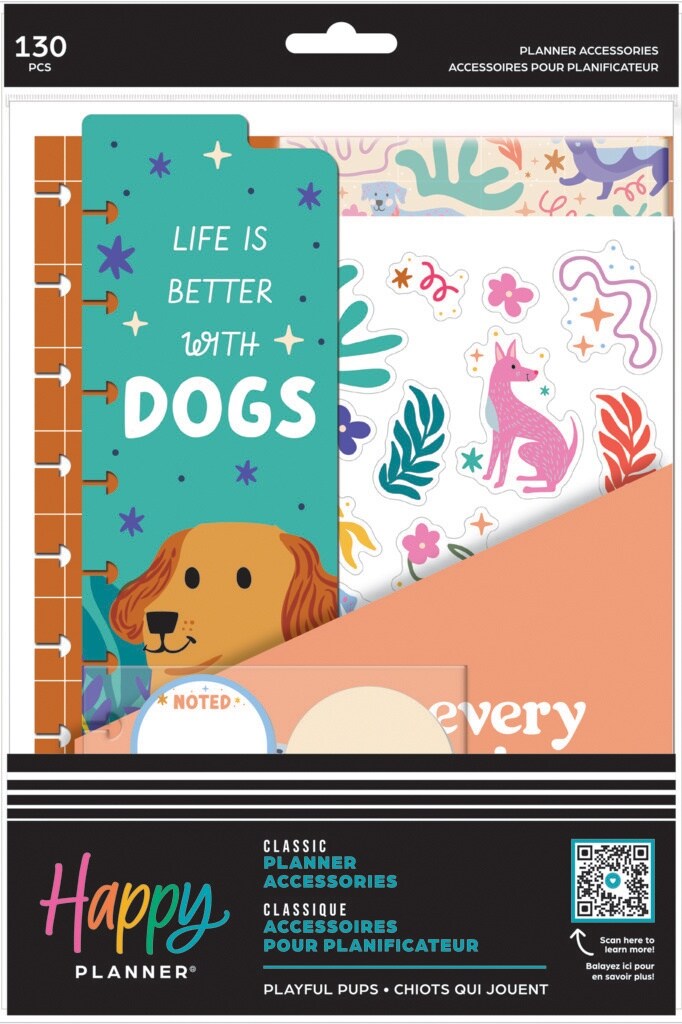 Happy Planner Classic Value Accessory Pack-Playful Pups