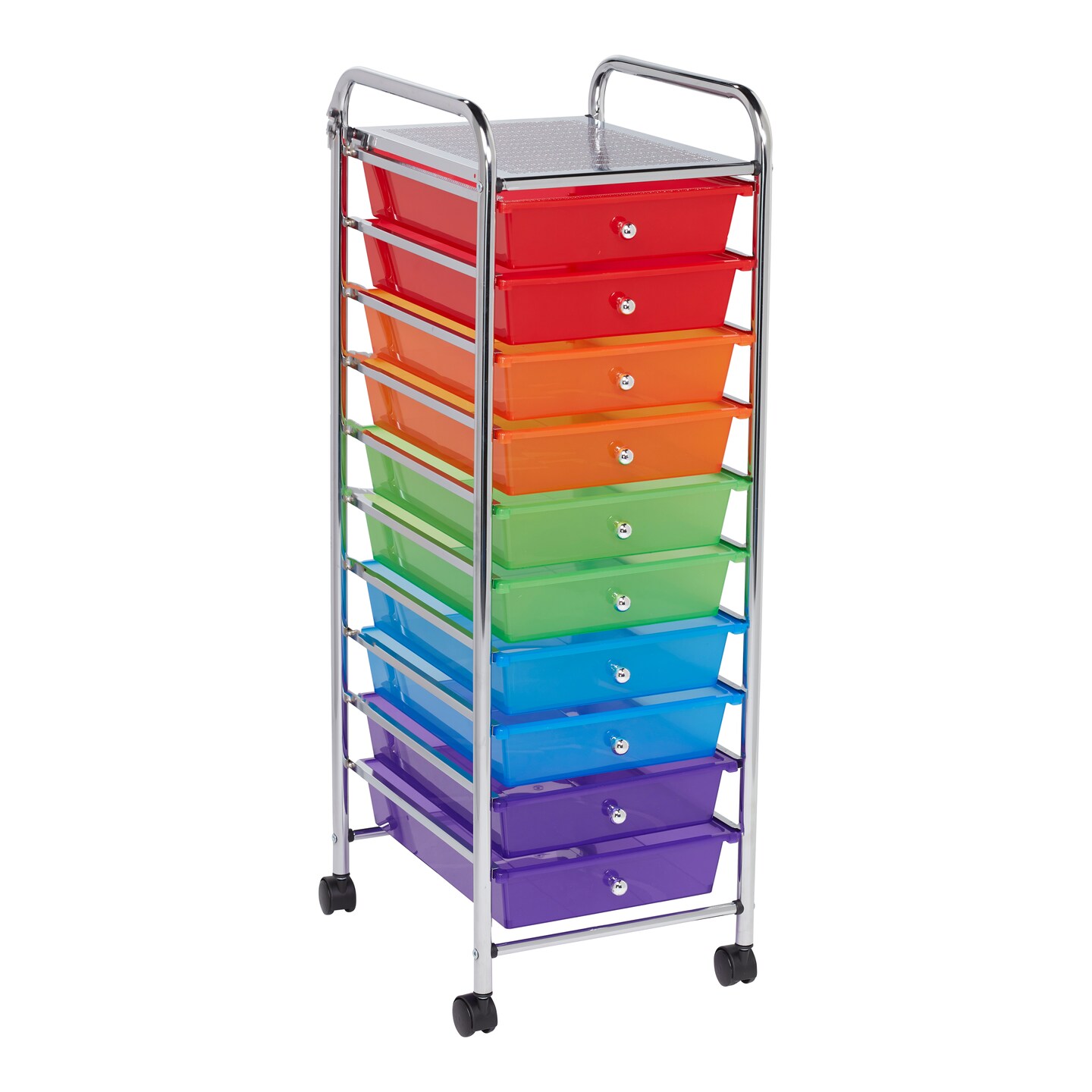 10-Drawer Mobile Organizer, Storage Cart