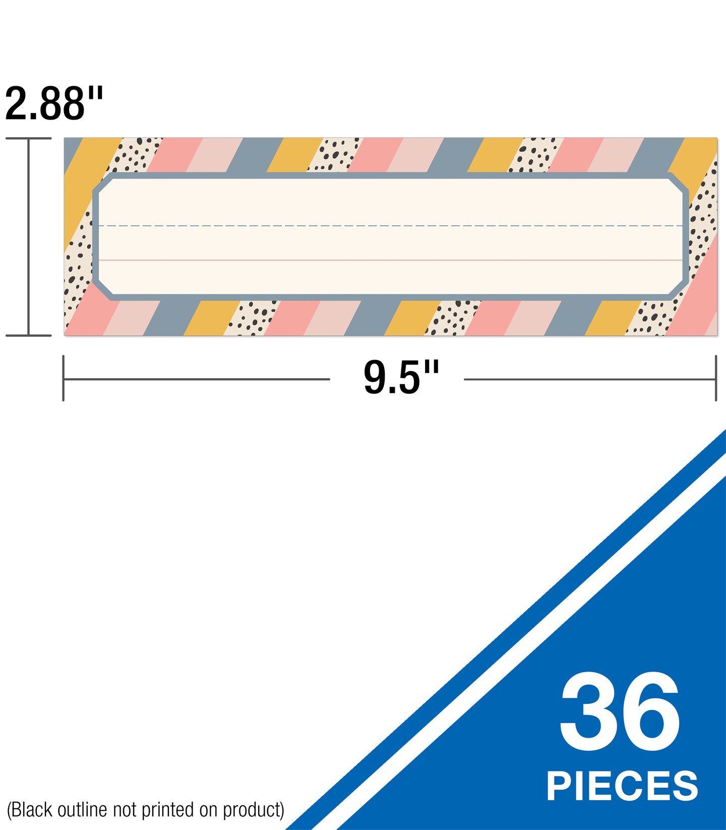 Carson Dellosa We Belong 36PC Name Labels For Kids, Boho Tags for Labeling Classroom, School Supplies, Desk Organizer, and Locker Organization, Teacher Decor