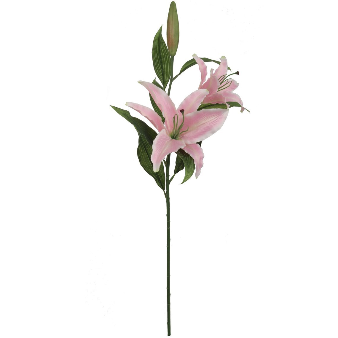 34&#x22; Exquisite Artificial Silk Flower Casablanca Lily - Realistic Faux Floral Decor for Home, Wedding, and Events - Highly Sought &#x26; Elegant Design