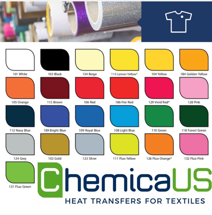 USA 15" x 22 Yds Chemica FirstMark Heat Transfer Vinyl GOLDEN YELLOW CH-184 HTV