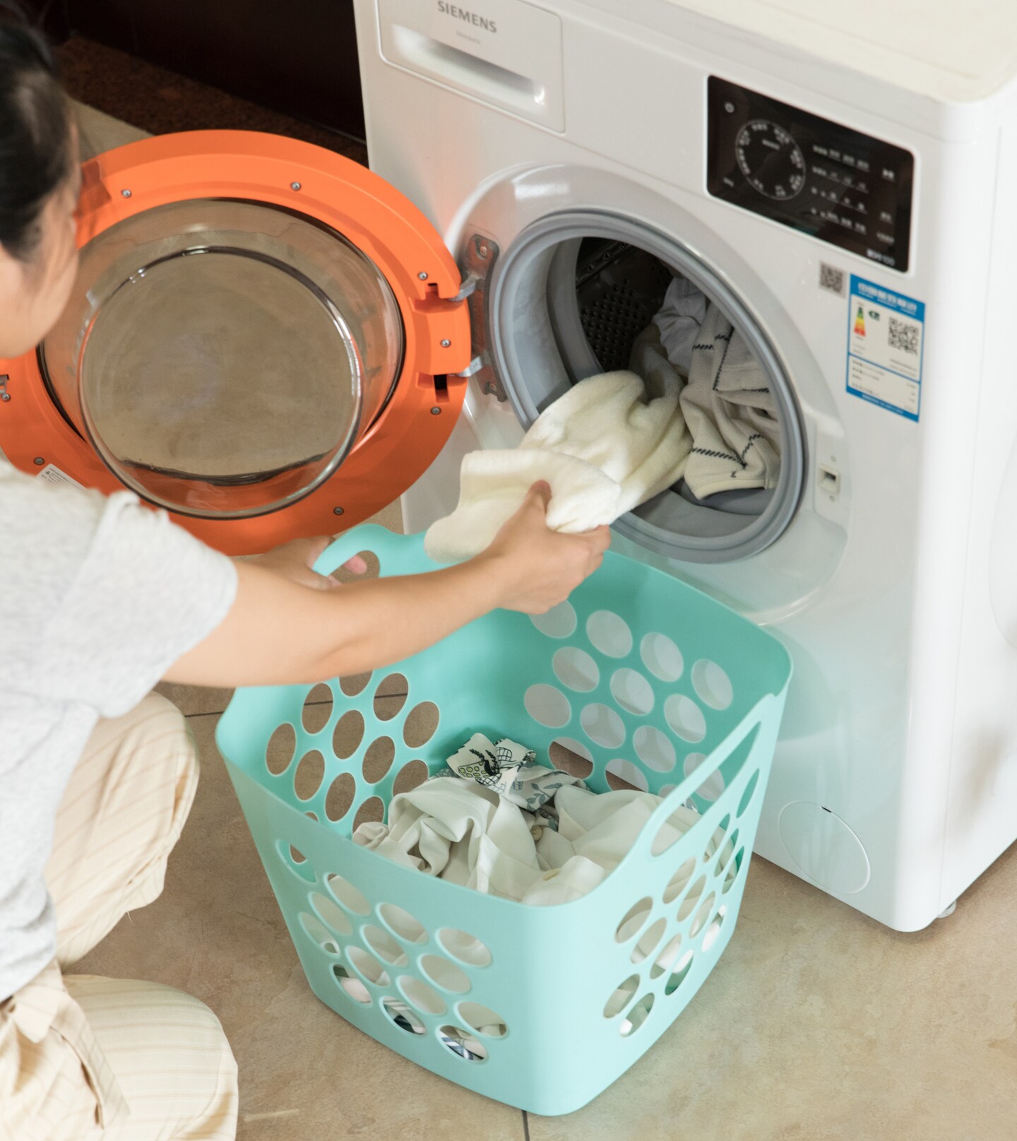 Flexible Plastic Laundry Basket - Square Storage Hamper with Side Handles for Easy Carrying - Versatile Organizer for Laundry, and Household Storage