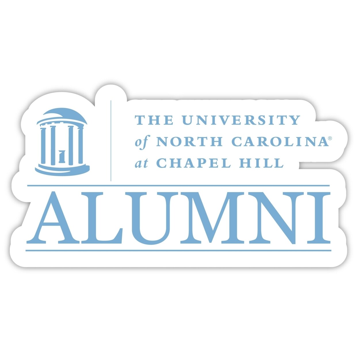 R and R Imports UNC Tar Heels Alumni 4&#x22; Sticker
