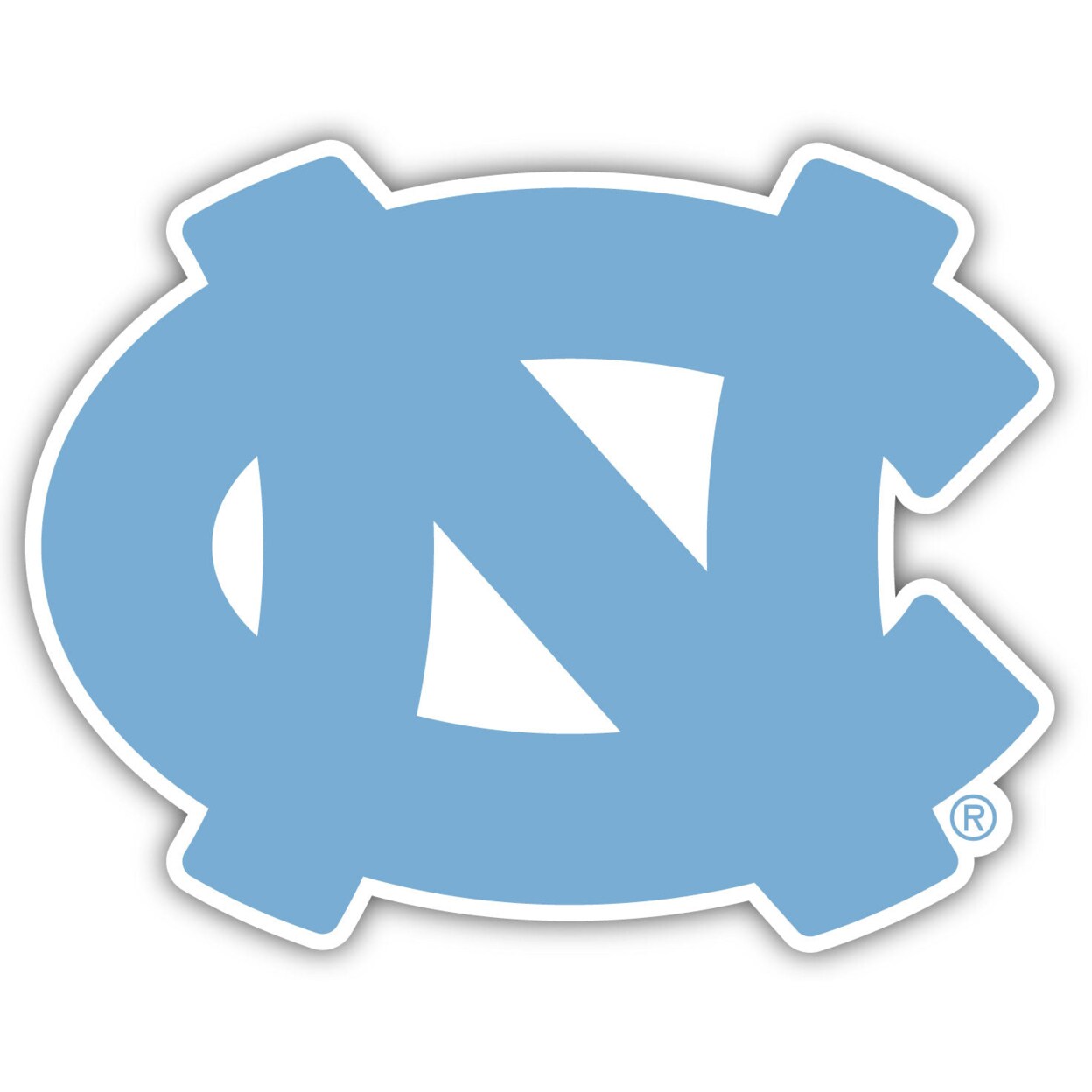 R &#x26; R INC. UNC Tar Heels 12 Inch Vinyl Decal Sticker