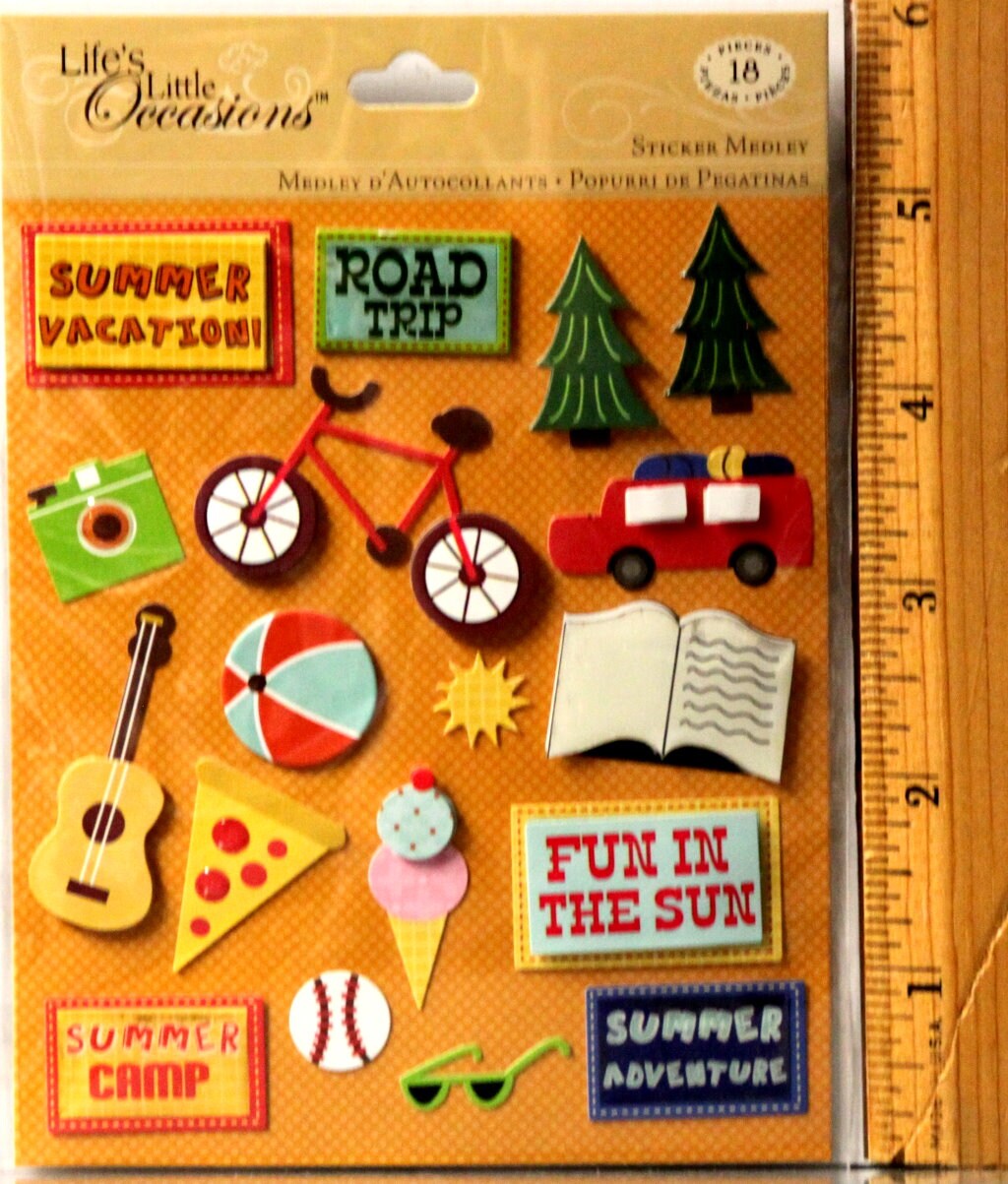 K &#x26; Company Life&#x27;s Little Occasions Summer Vacation Sticker Medley