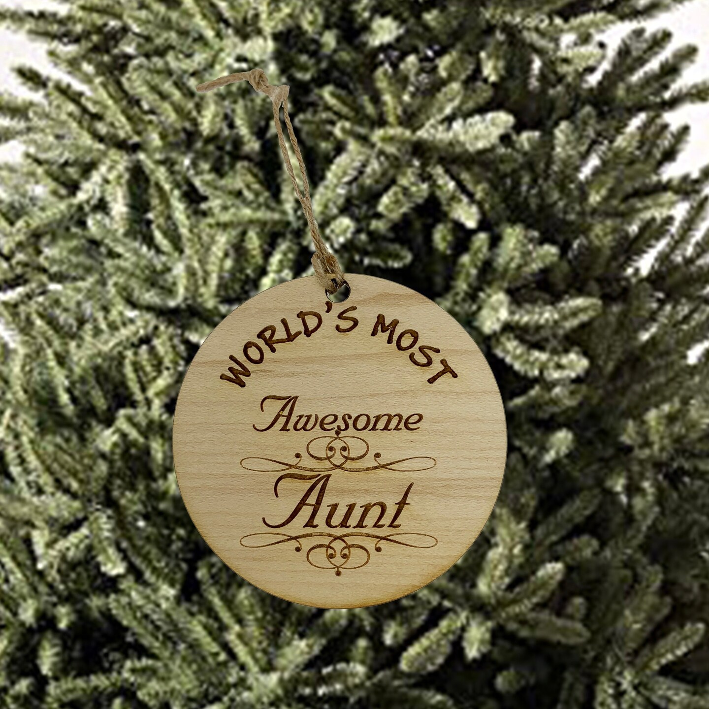 Worlds most Awesome Aunt - Ornament