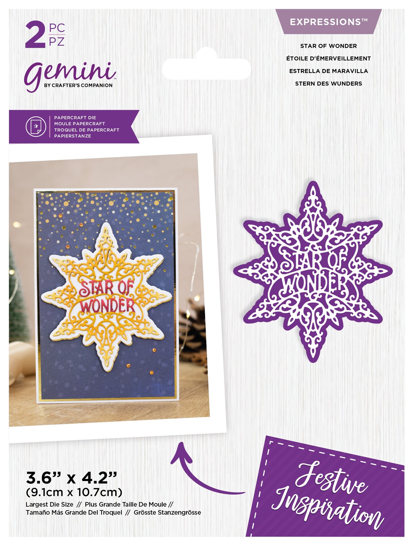Crafter&#x27;s Companion Gemini Expressions Dies-Star Of Wonder
