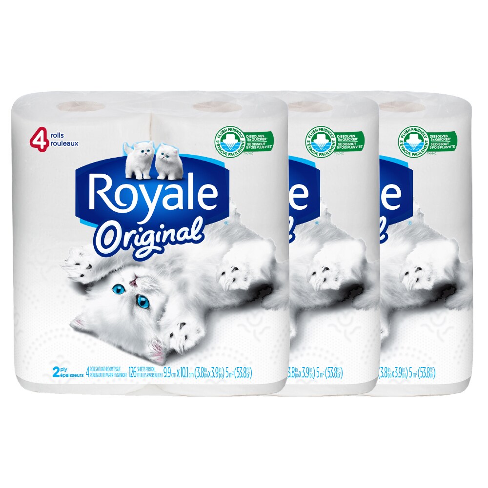 Royale   Bathroom Tissue (4 Rolls) (Pack of 3)