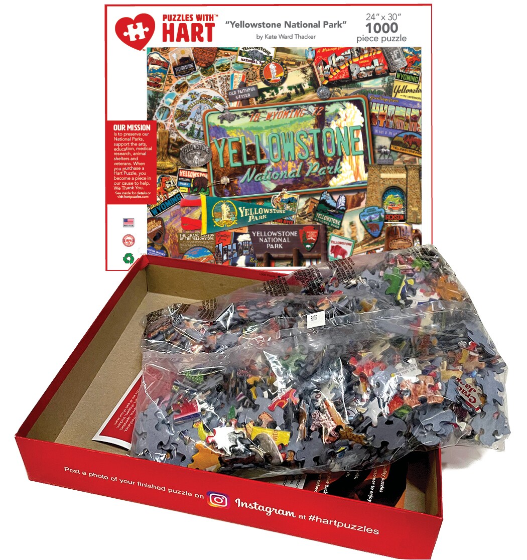 Hart 24&#x22;x30&#x22; 1000 pc Premium Jigsaw Puzzle - Yellowstone National Park