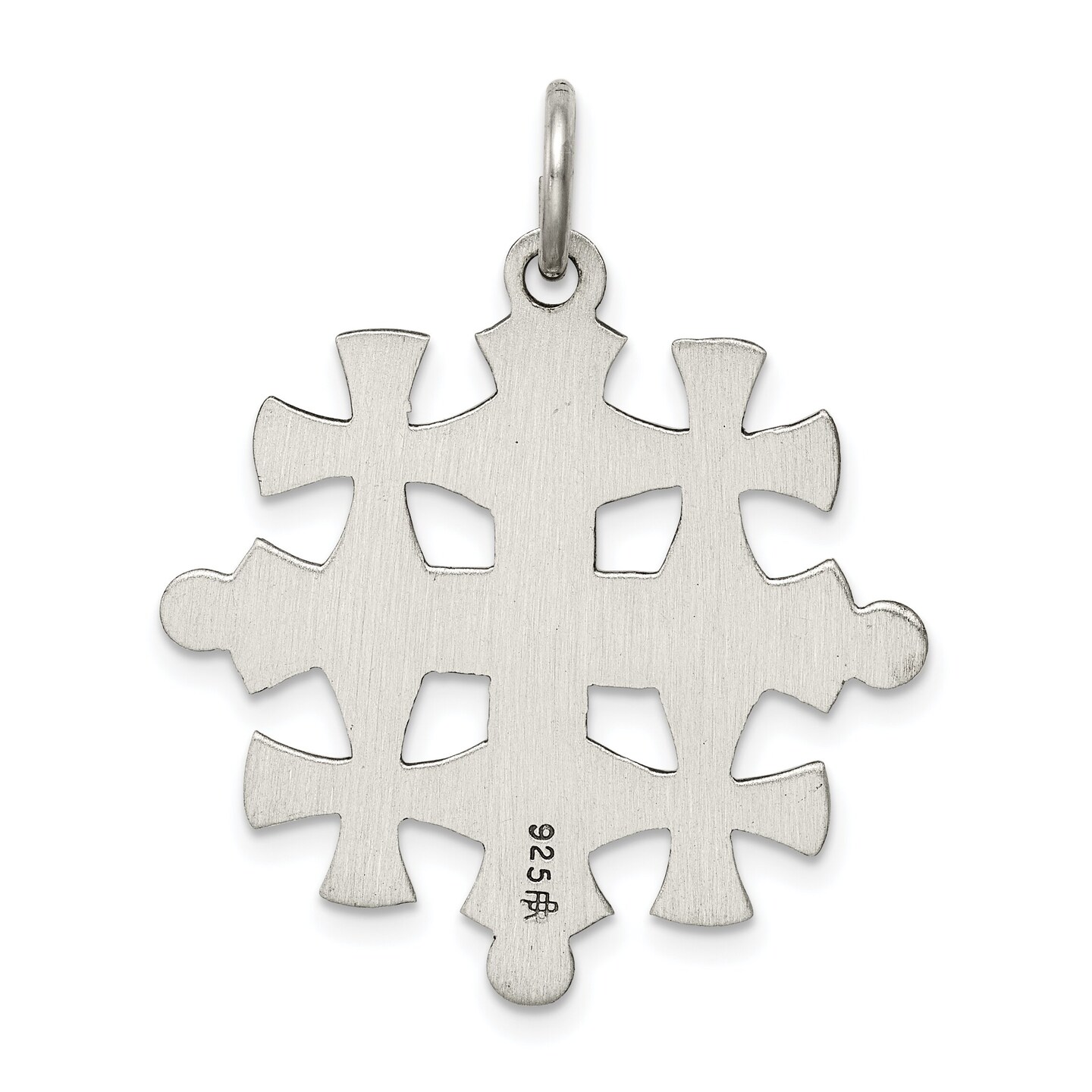 Sterling Silver Jerusalem Cross Charm Jewerly 26mm x 26mm
