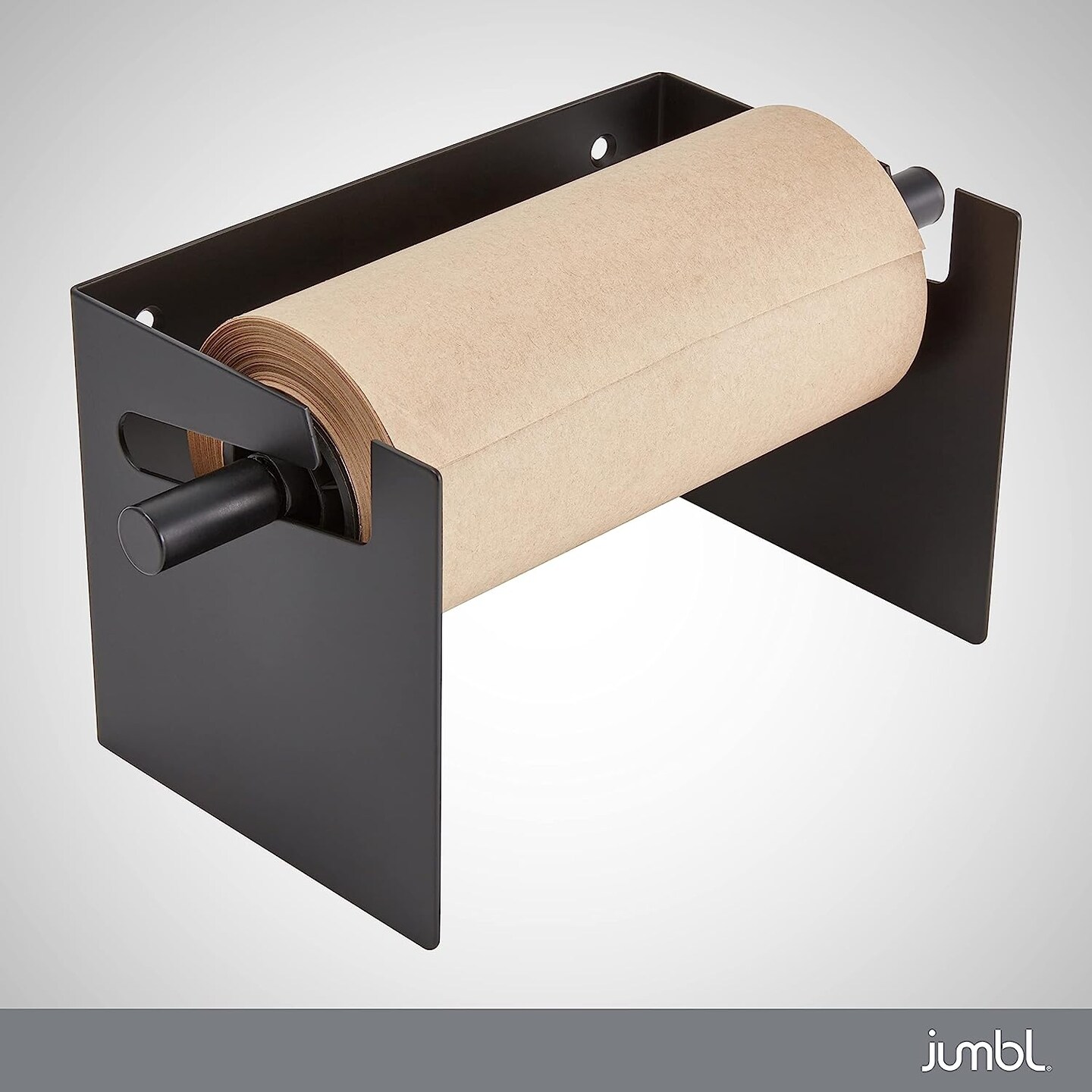  ThinkScroll 24 Inch Wall-Mounted Kraft, Butcher Paper Roll  Holder/Dispenser (Bracket Only), Black : Office Products