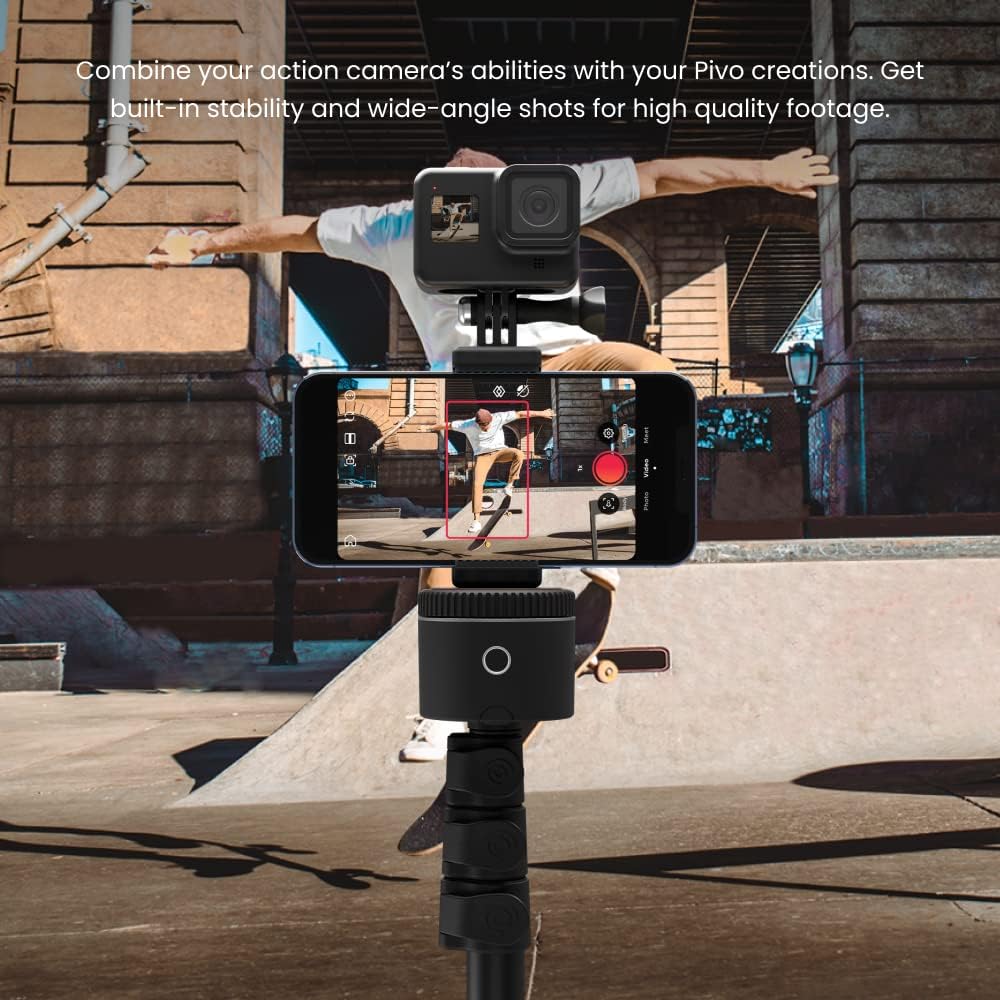 Pivo Action Mount Lightweight Smartphone Holder Stand with Universal Clamp Adapter