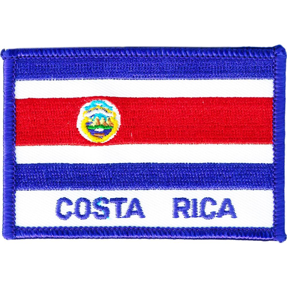 Costa Rica Flag Patch 2 1/2&#x22; x 3 1/2&#x22;