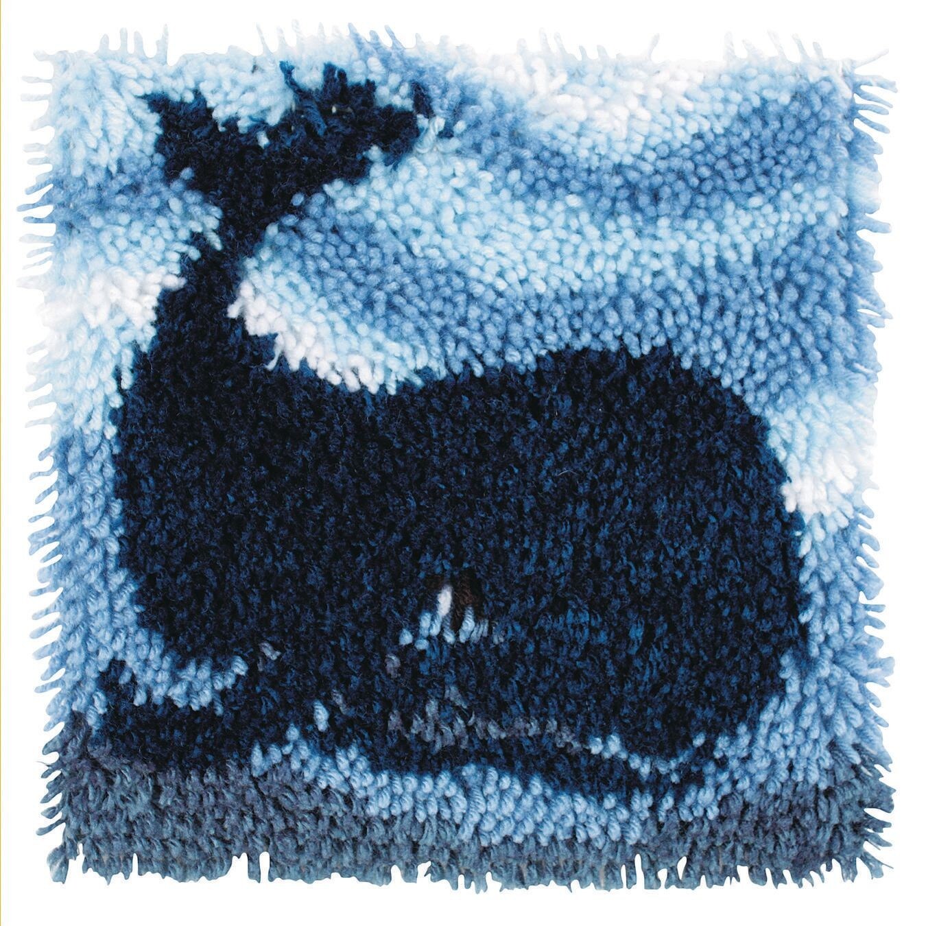 Blue Whale Latch Hook Kit, 12&#x201D; x 12&#x201D;