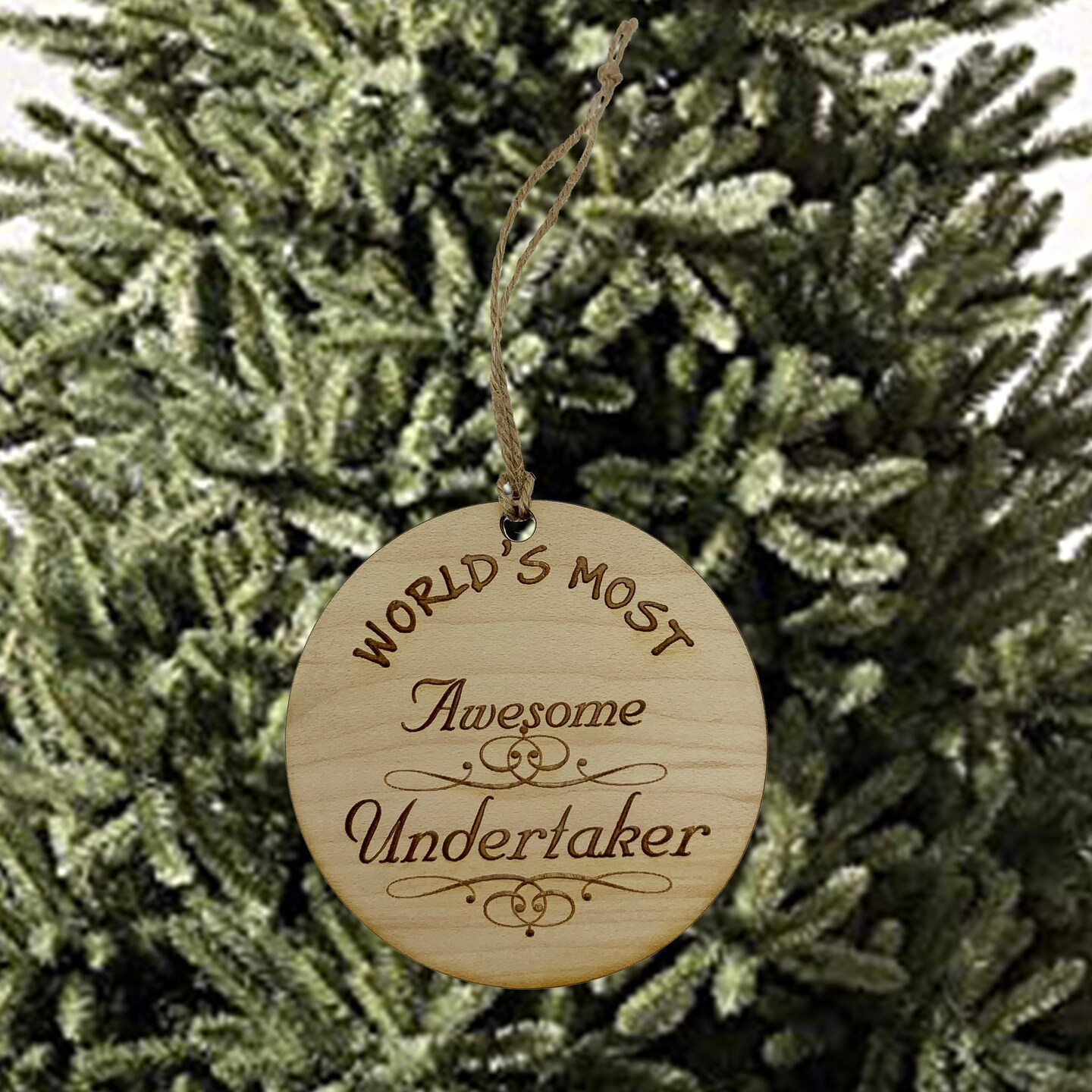 Worlds most Awesome Undertaker - Ornament Worlds most Awesome Undertaker - Ornament