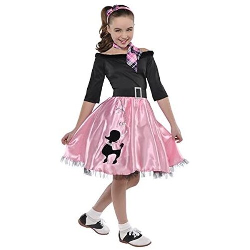 Miss Sock Hop Girl&#x27;s Fancy Dress Costume, Medium
