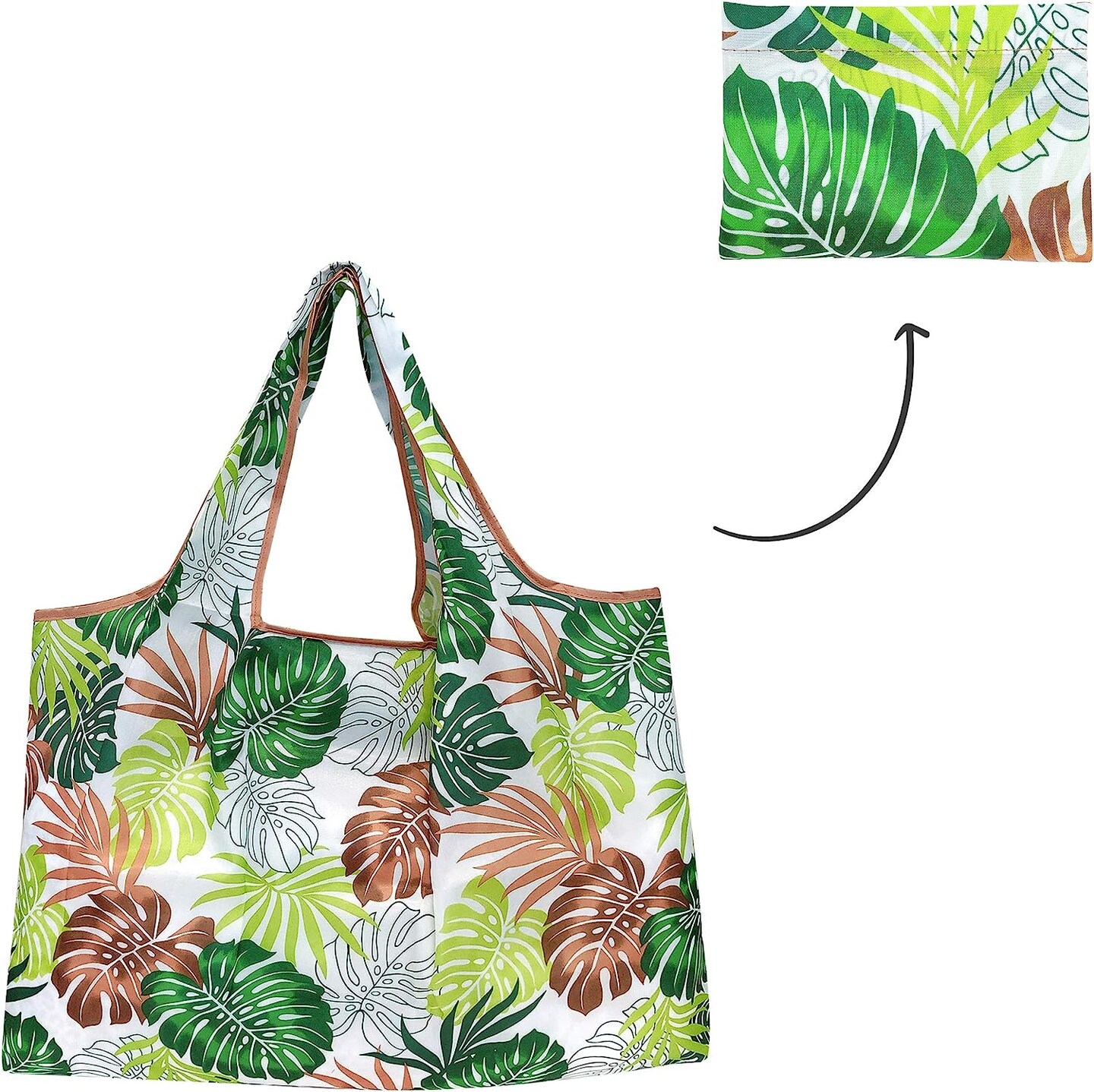 Wrapables Eco-Friendly Large Nylon Reusable Shopping Bags (Set of 2)