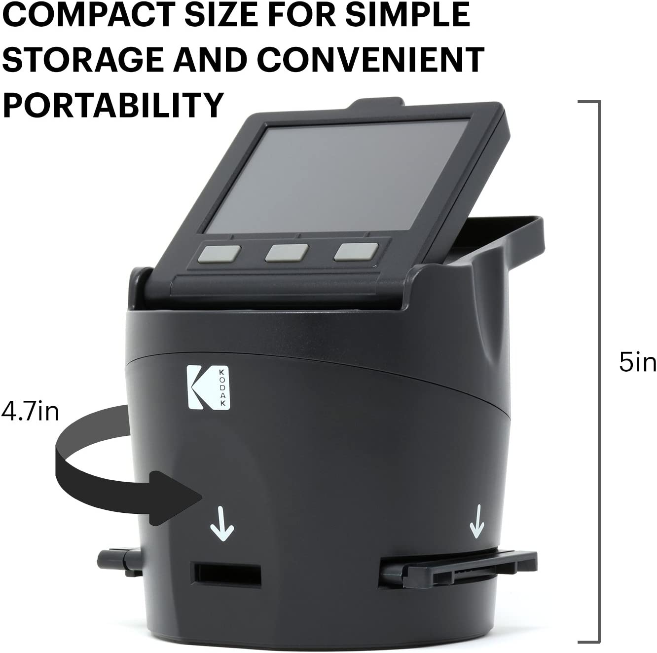 Kodak SCANZA Digital Film & Slide Scanner, Converts 35mm, 126, 110, Super 8 & 8 to JPEG