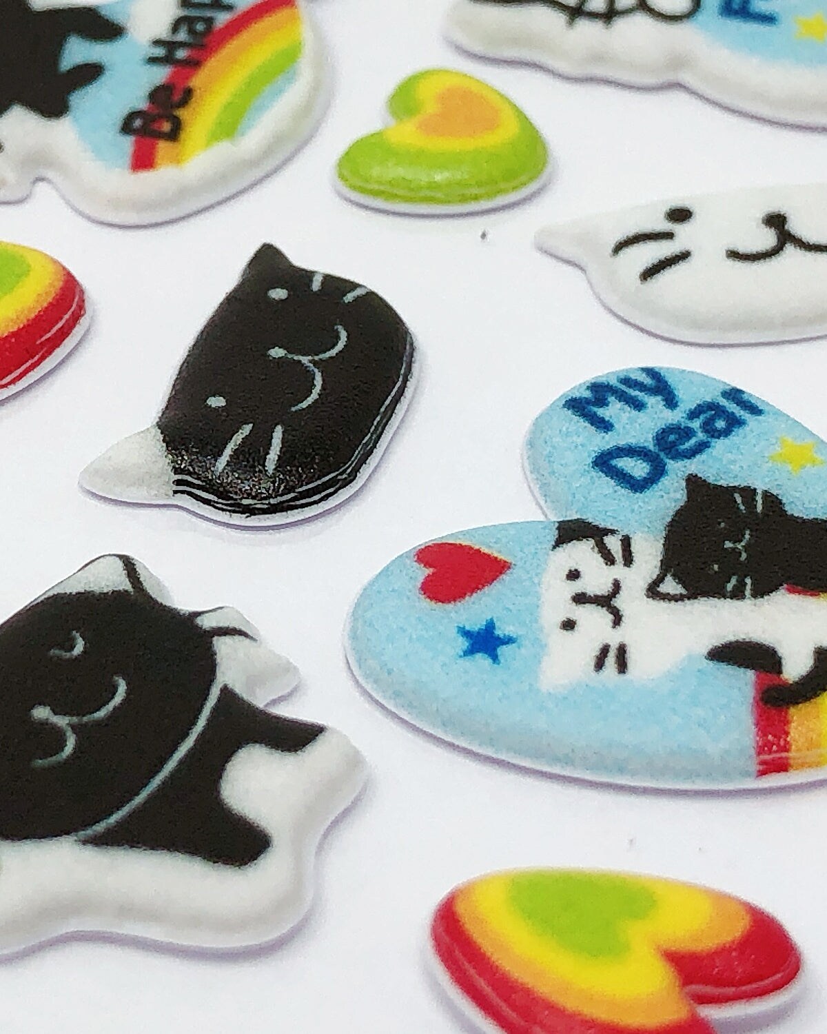 Wrapables 3D Puffy Stickers Bubble Stickers for Crafts & Scrapbooking