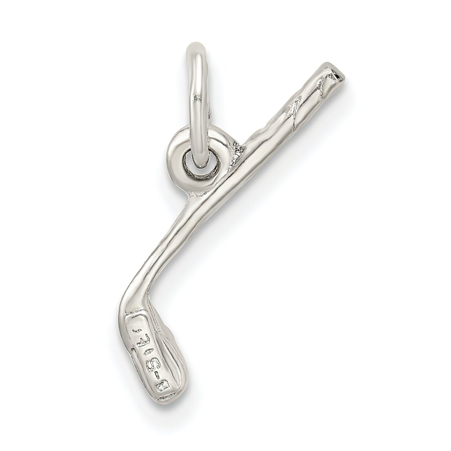 Sterling Silver Golf Club &#x26; Ball Charm Pendant Jewelry 19mm x 10mm