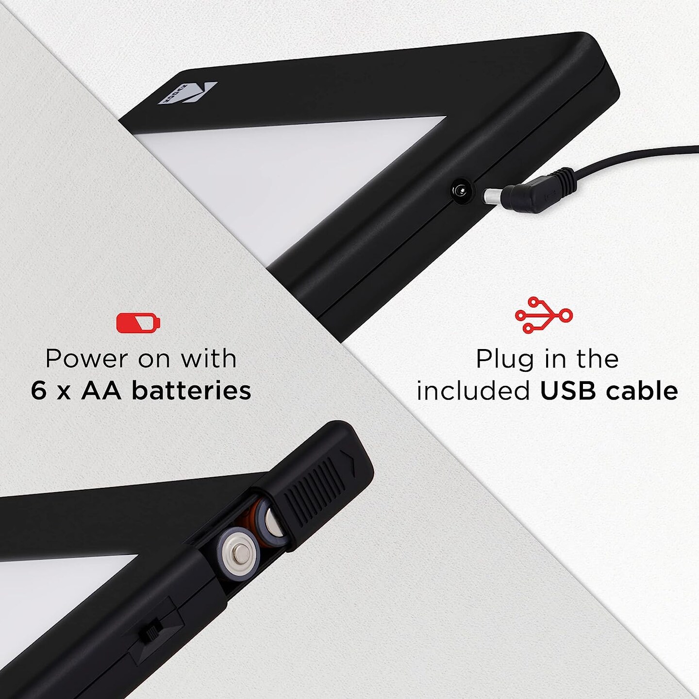 Kodak LED Light Box for Negatives, Slides & Film, Compact Light Board for Tracing, Photos & More