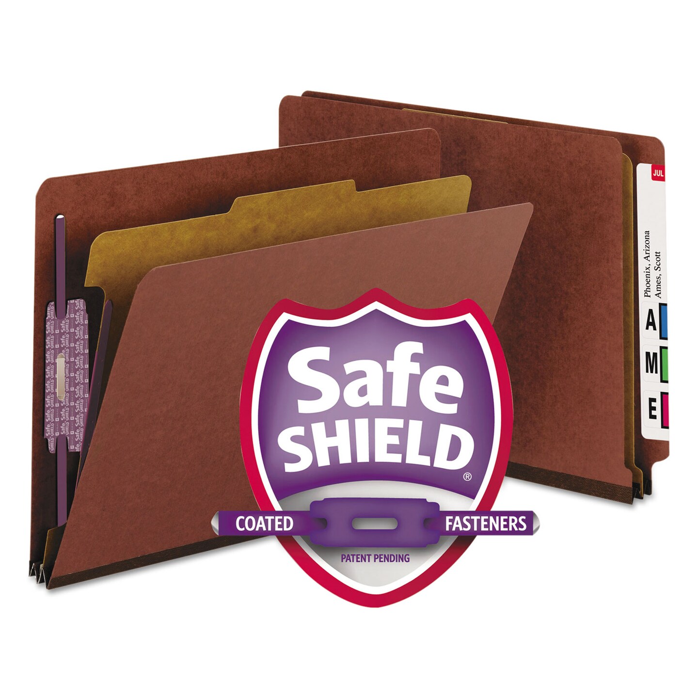 Smead End Tab Pressboard Classification Folders With Safeshield Coated