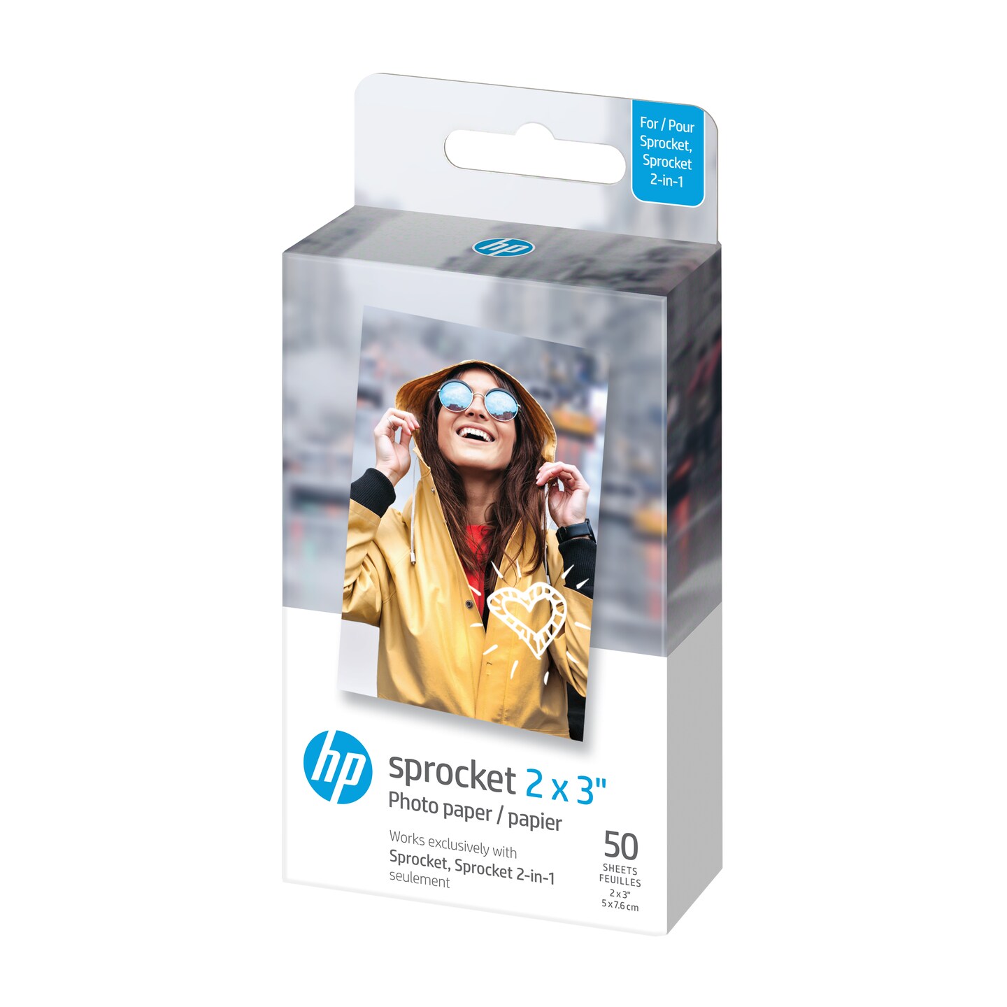 HP Sprocket Sticky Back Zink Photo Paper 2x3, Photo Paper Compatible with HP Sprocket Photo Printers