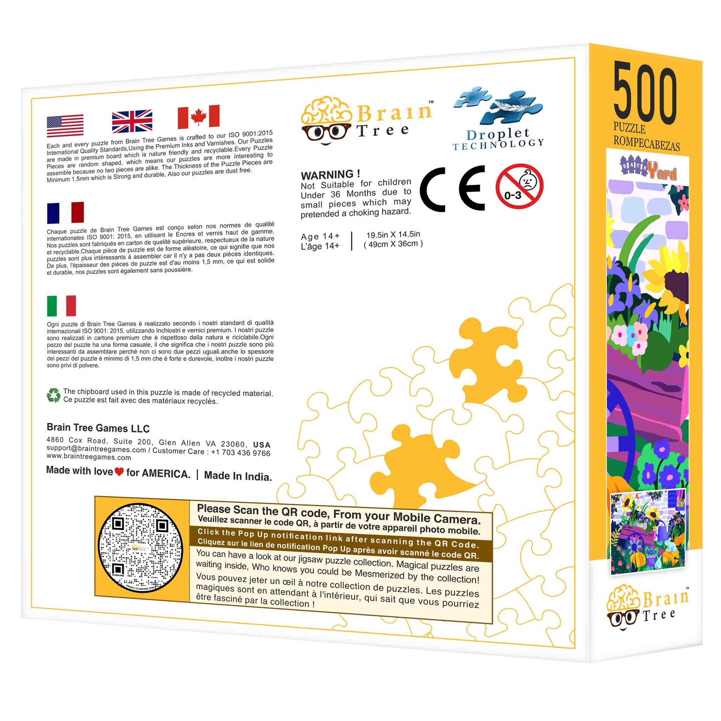 Brain Tree - Backyard Jigsaw Puzzles 500 Piece