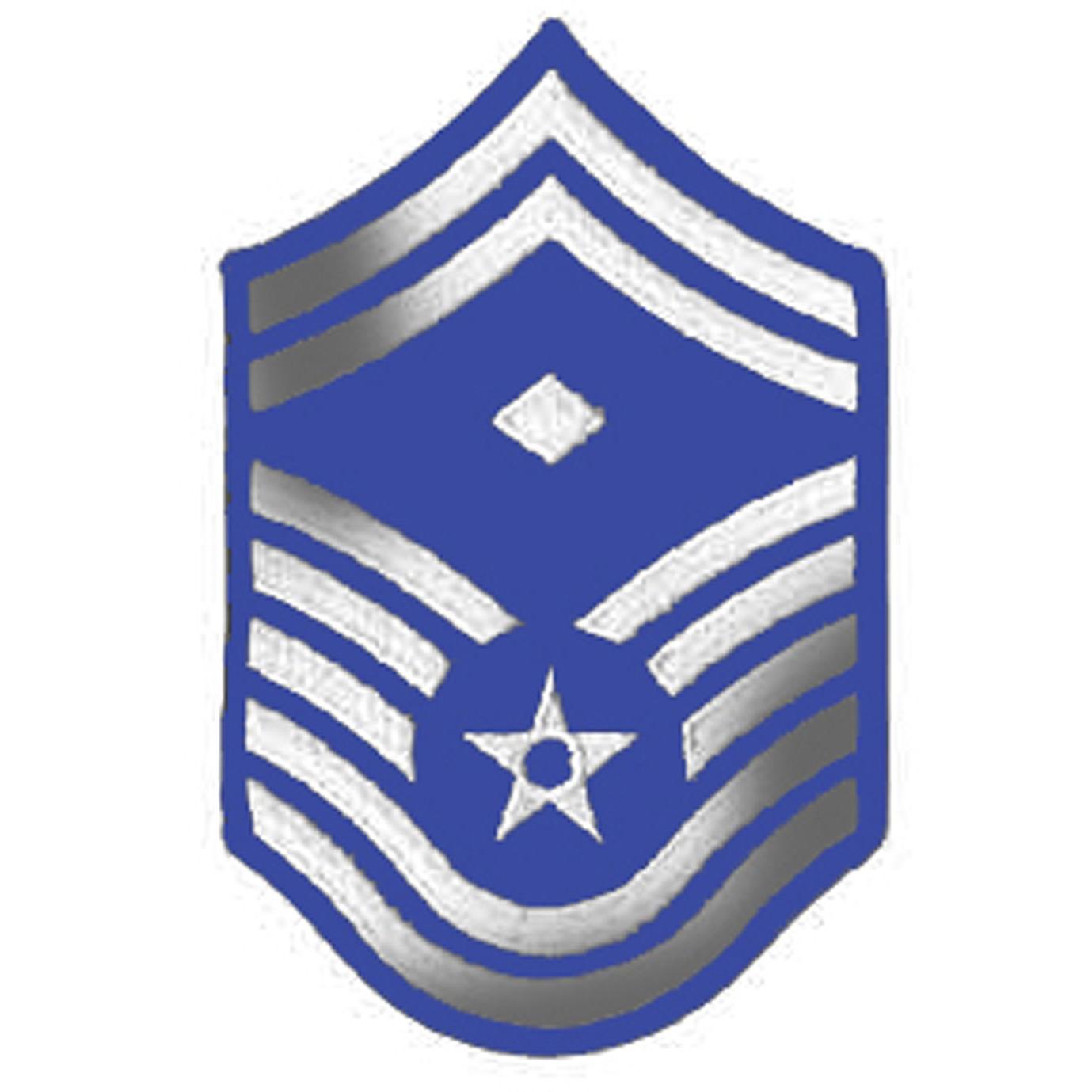 EagleEmblems P03112 Rank-USAF,E8,SR.MSG.Dia (LRG) (1-9/16&#x27;&#x27;)