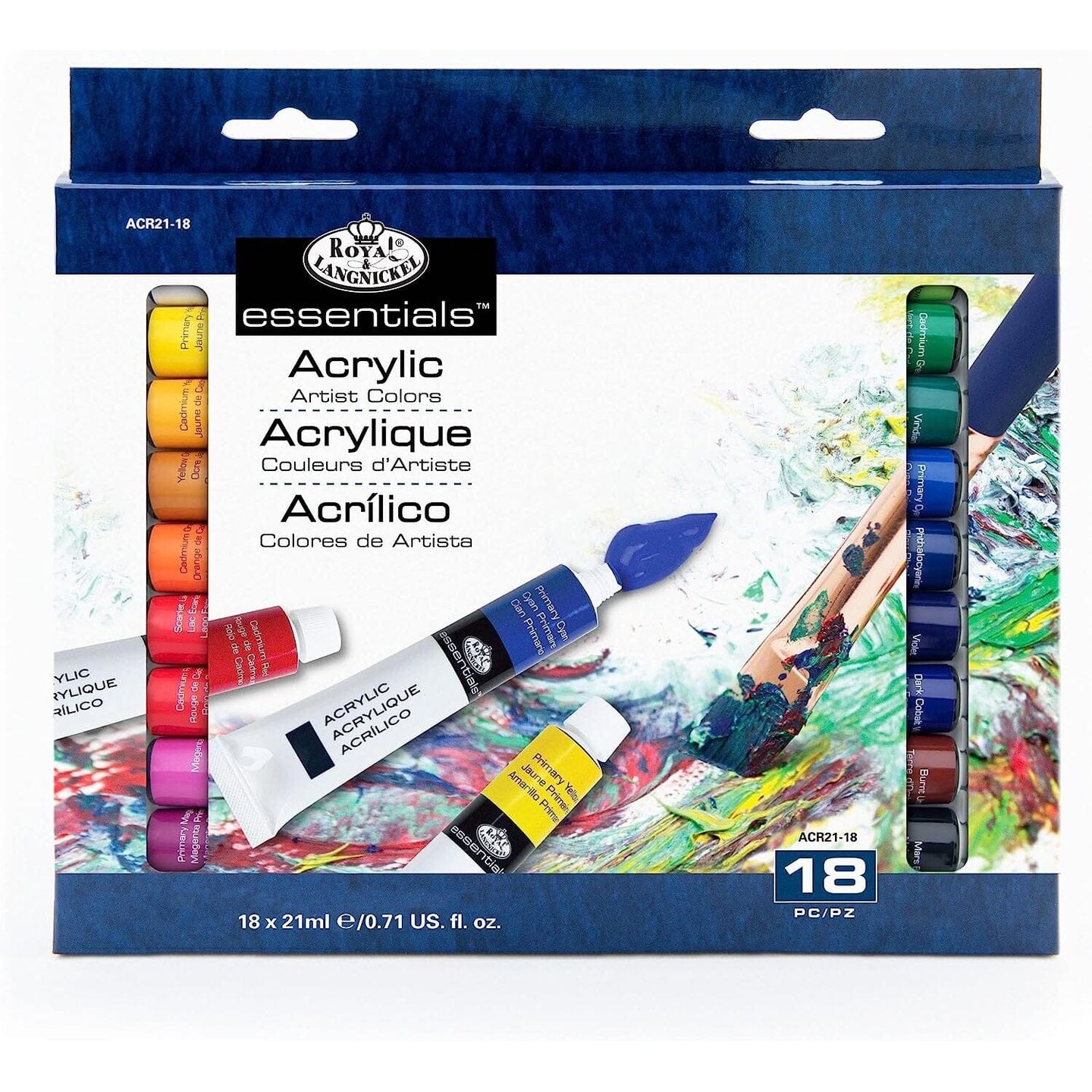 Royal & Langnickel Essentials Acrylic Tube Paint, 120ml, Mars Black