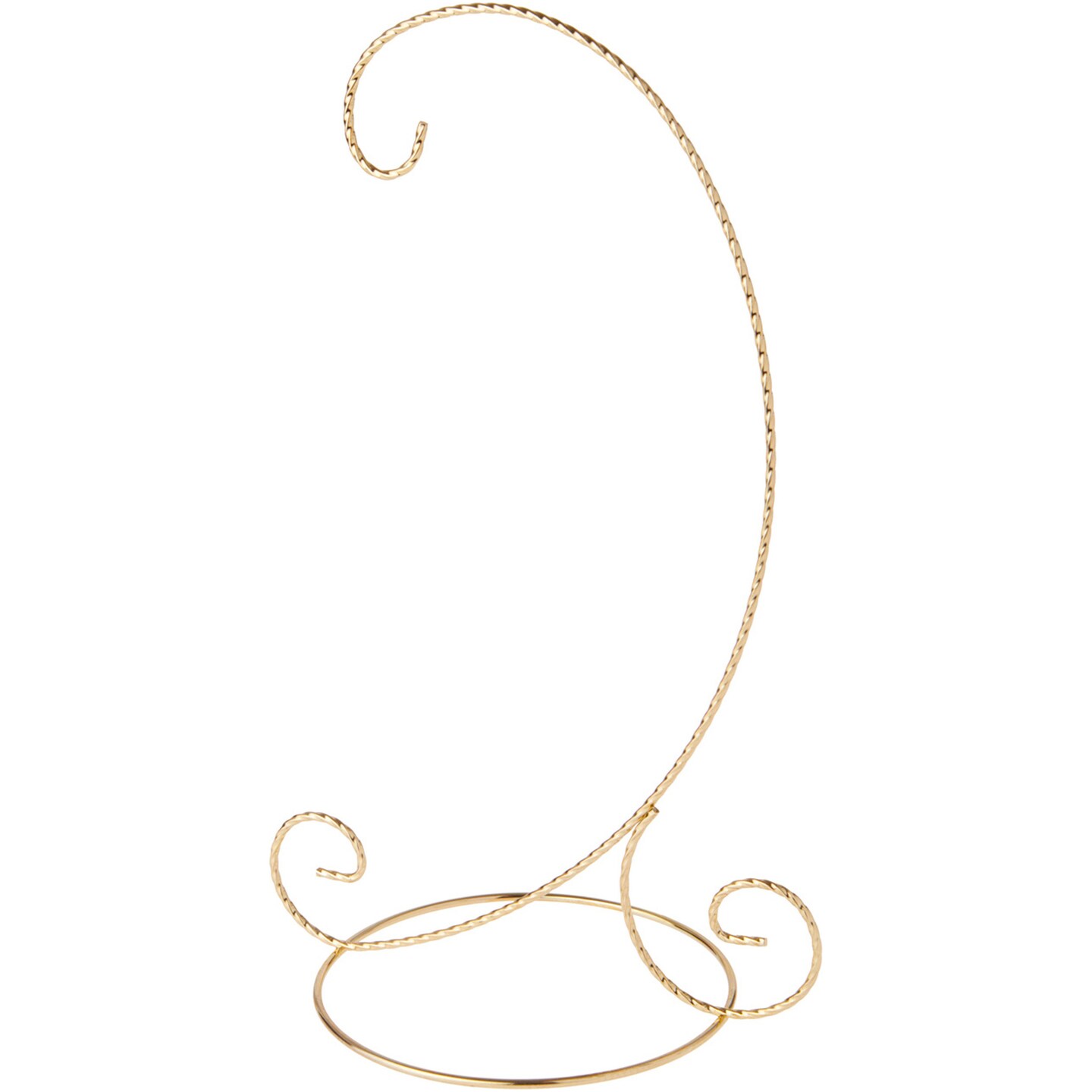 Bard&#x27;s Twisted Gold-toned Ornament Stand, Large, 12.25&#x22; H x 5.5&#x22; W x 7.5&#x22; D