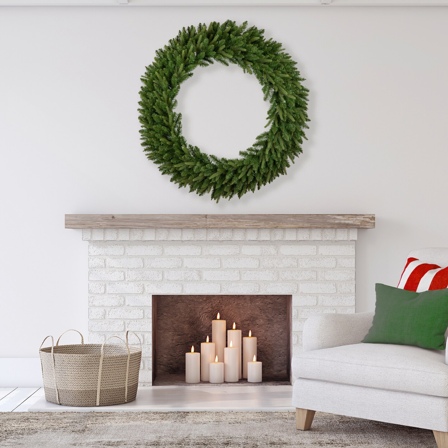 Northlight Washington Frasier Fir Christmas Wreath - Thumbnail 3