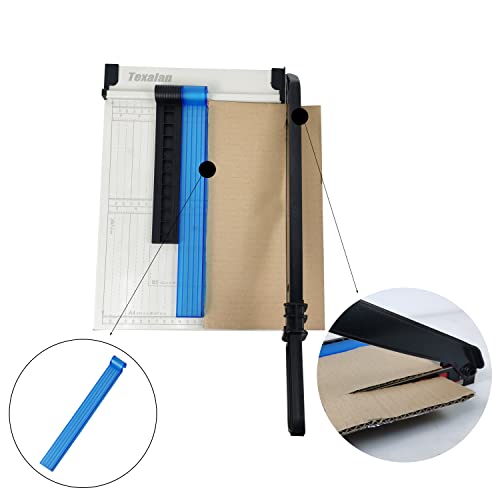 Paper Cutter Letter Size Paper Trimmer 12” Cut Length 12 Sheet Capacity Guillotine Paper Photo Cutter with Magnet Clamp, Paper Guide, Size Guideline