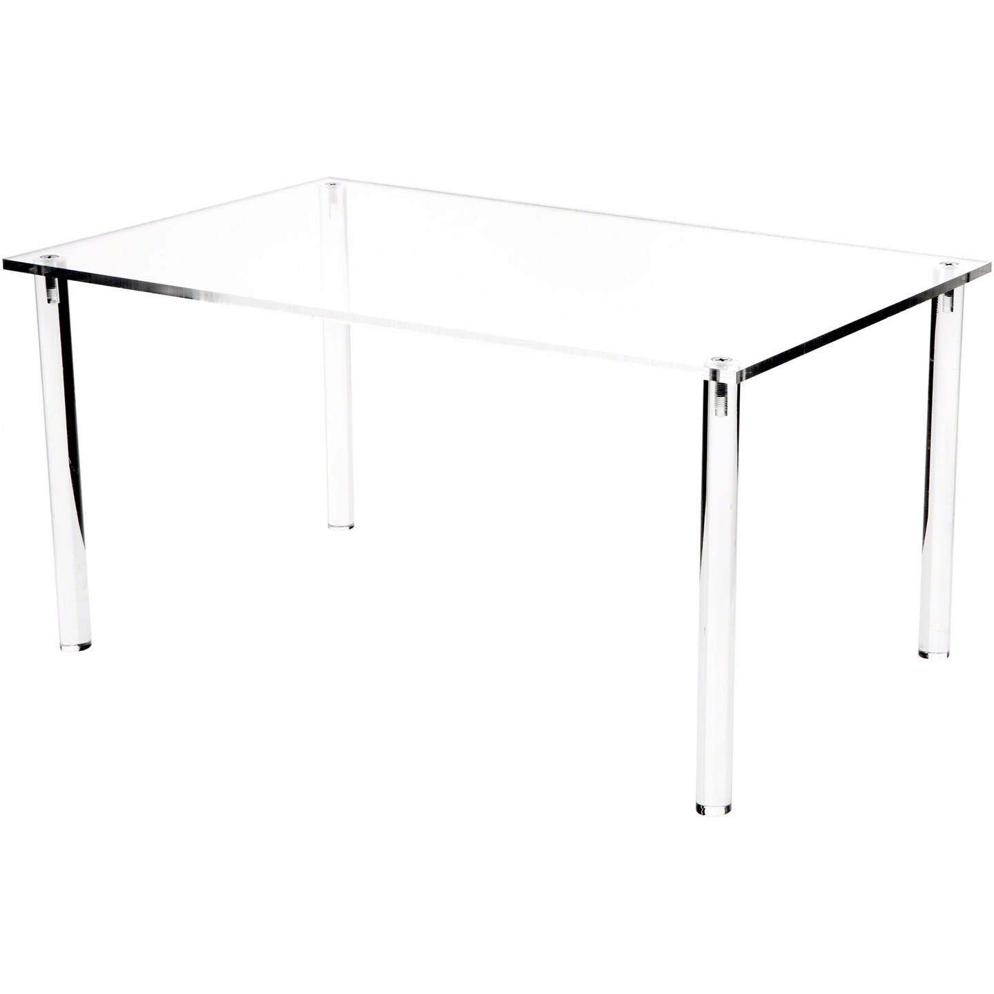 Plymor Clear Acrylic Rectangular 4-Leg Display Riser, 8&#x22; H x 16&#x22; W x 10&#x22; D