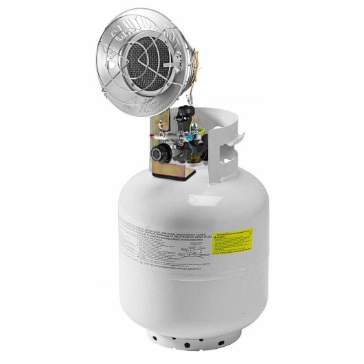 15 000 BTU Portable Single Tank Top Liquid Propane Heater with Shut-off Valve