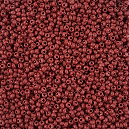 John Bead 8/0 Terra Intensive Matte Czech Glass Seed Beads, 22g