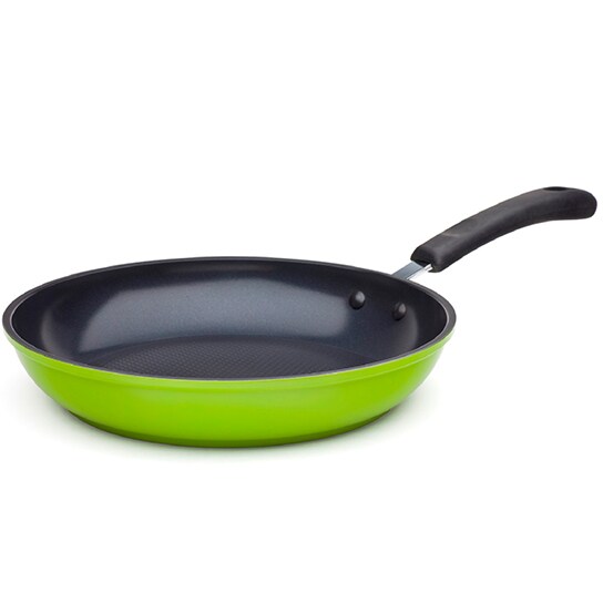 Ozeri 8&#x22; Green Ceramic Frying Pan by    100% PTFE PFAS APEO GenX NMP and NEP-Free German-Made Coating