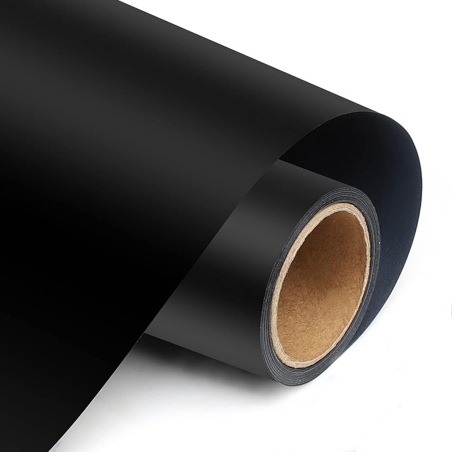 Black Heat Transfer Vinyl - 12 x10, Iron on Vinyl HTV Vinyl for Cricut Air or Maker(Matte Black)