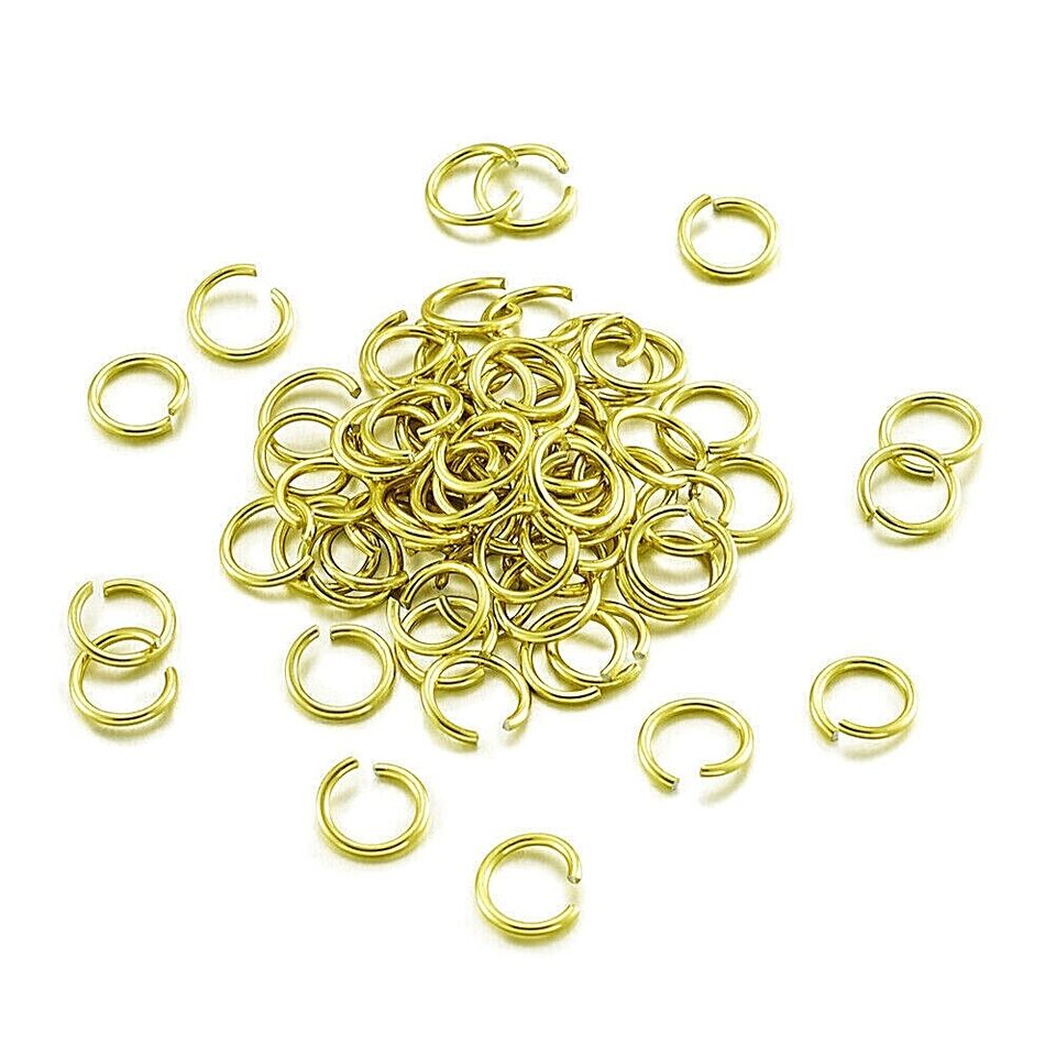 Kitcheniva Aluminum Jump Rings Jewelry Craft 6mm 400 Pcs