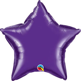 20&#x22; Quartz Purple Star Foil Balloon