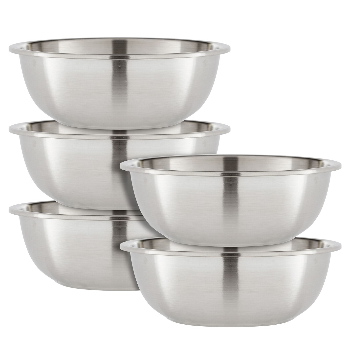 Buy HAZEL Stainless Steel Mixing Bowl | Set of 3 Mixing Bowl For Cake Batter  | Steel Bowl Big Size For Baking | 3 Piece, 1100 ml to 2100 ml Online at  Best Prices in India - JioMart.