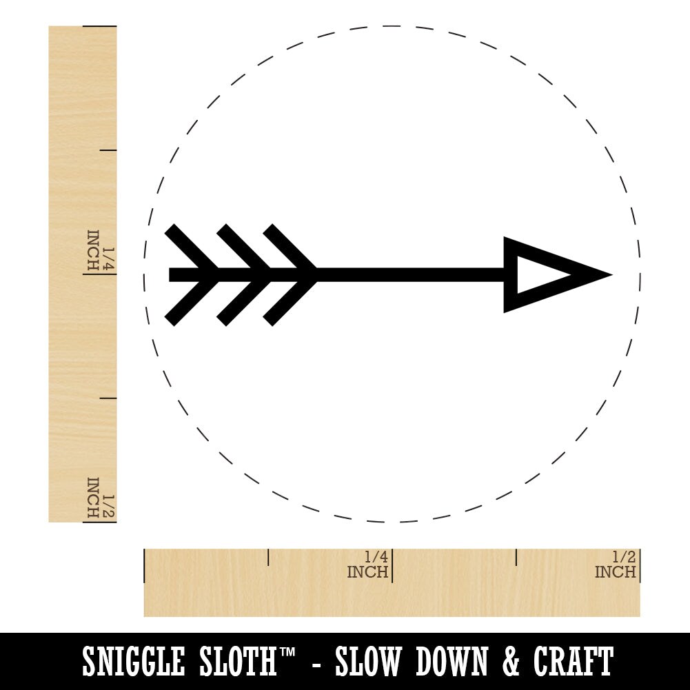 Fun Arrow Self-Inking Rubber Stamp for Stamping Crafting Planners
