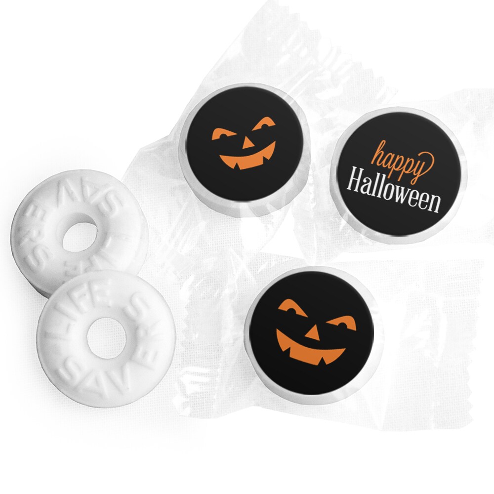 Halloween LifeSavers Mints Party Favors (Approx. 300 mints &#x26; 324 Stickers) by Just Candy - Assembly Required - Jack O Lantern