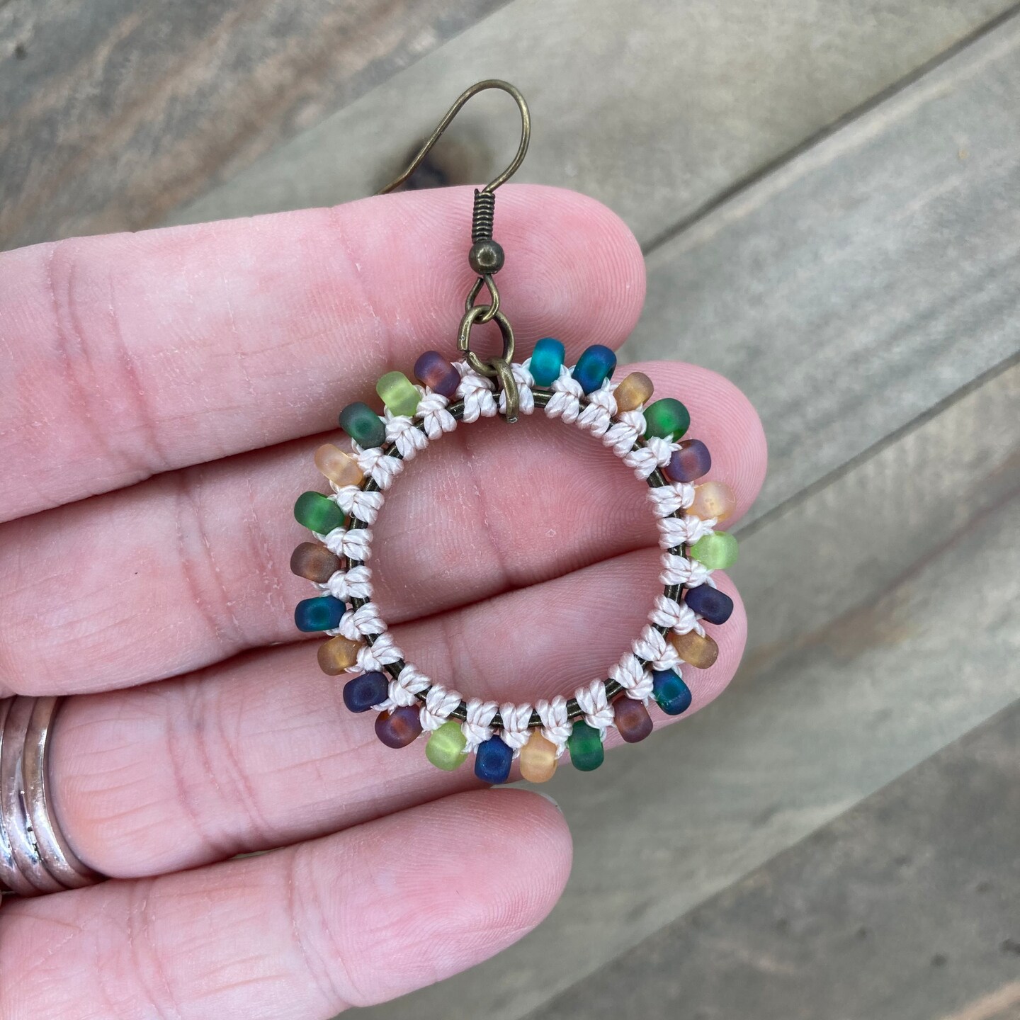 Mimi Beaded Hoop Earring by Zoda - Kindred Spirit - Kindred Spirit Boutique  & Gift