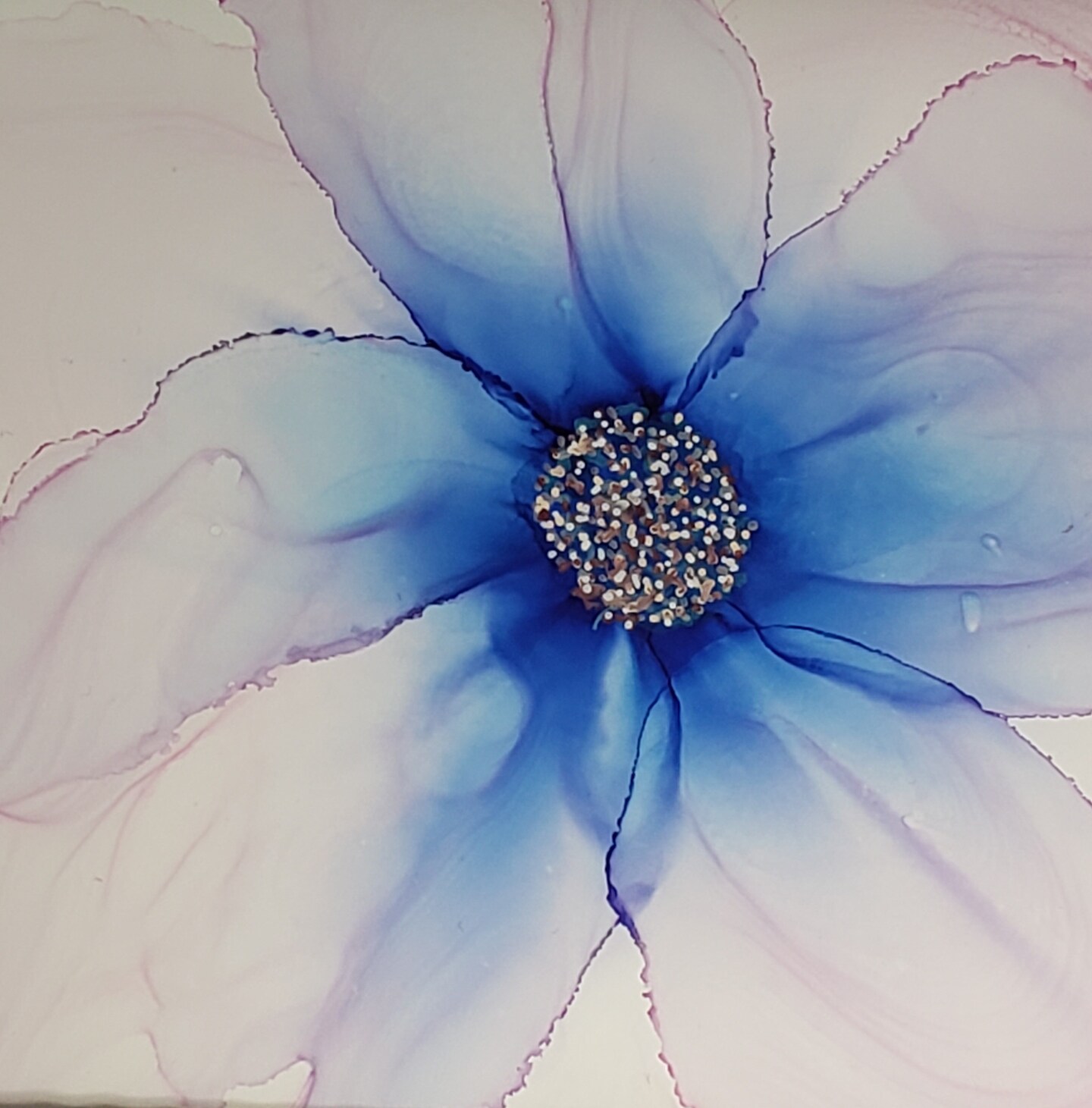 Alcohol ink flowers image 5