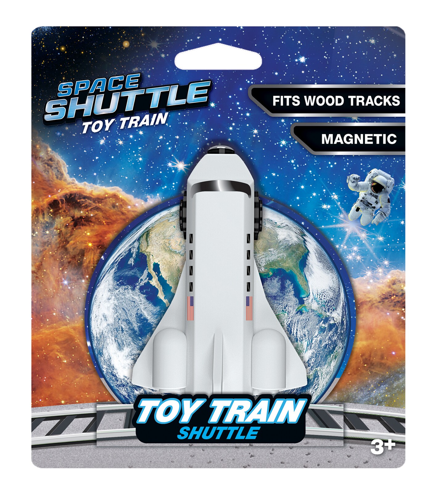MasterPieces Space Shuttle Wooden Toy Train Engine Toddler &#x26; Kids Toy